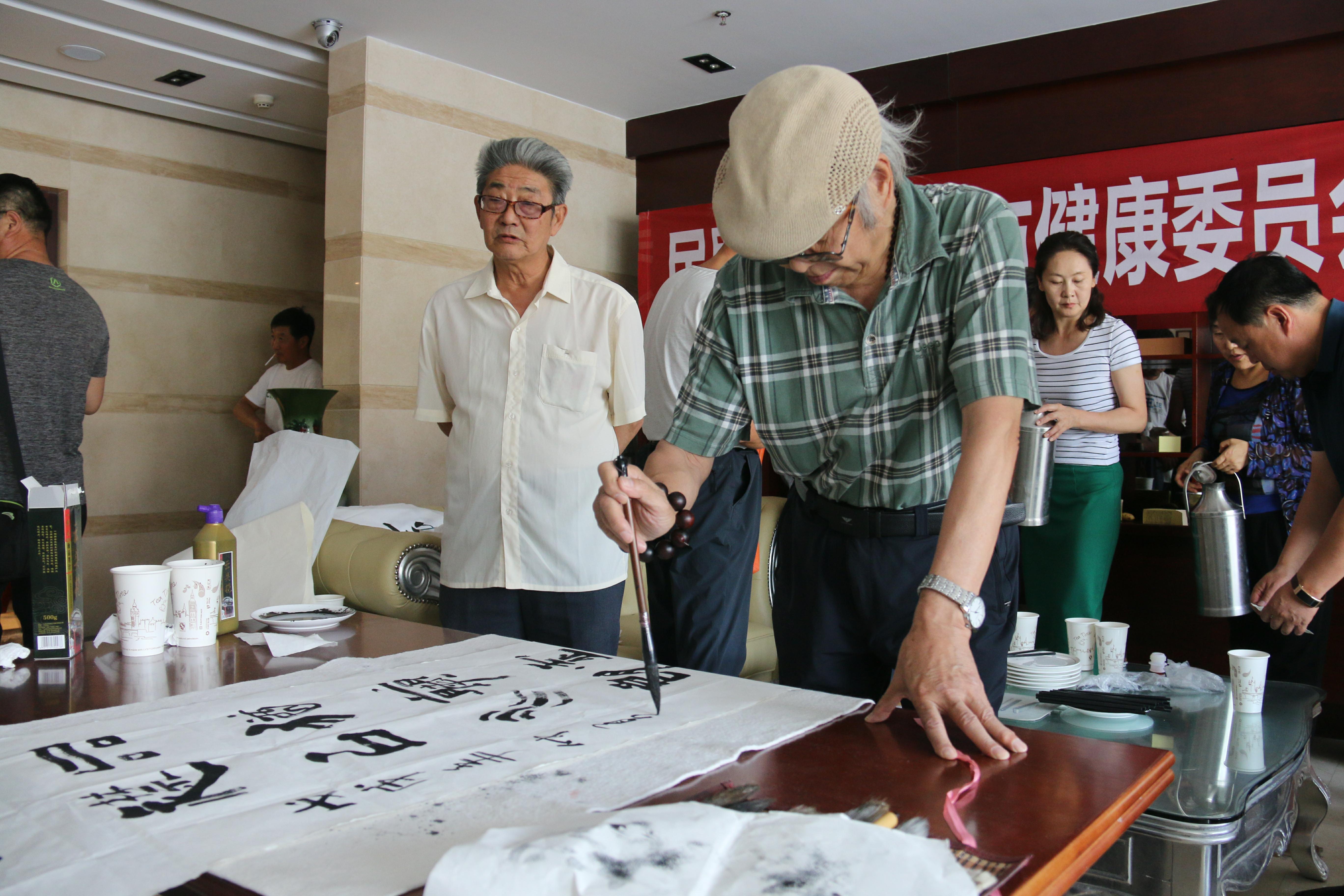 李圯老师现场挥毫